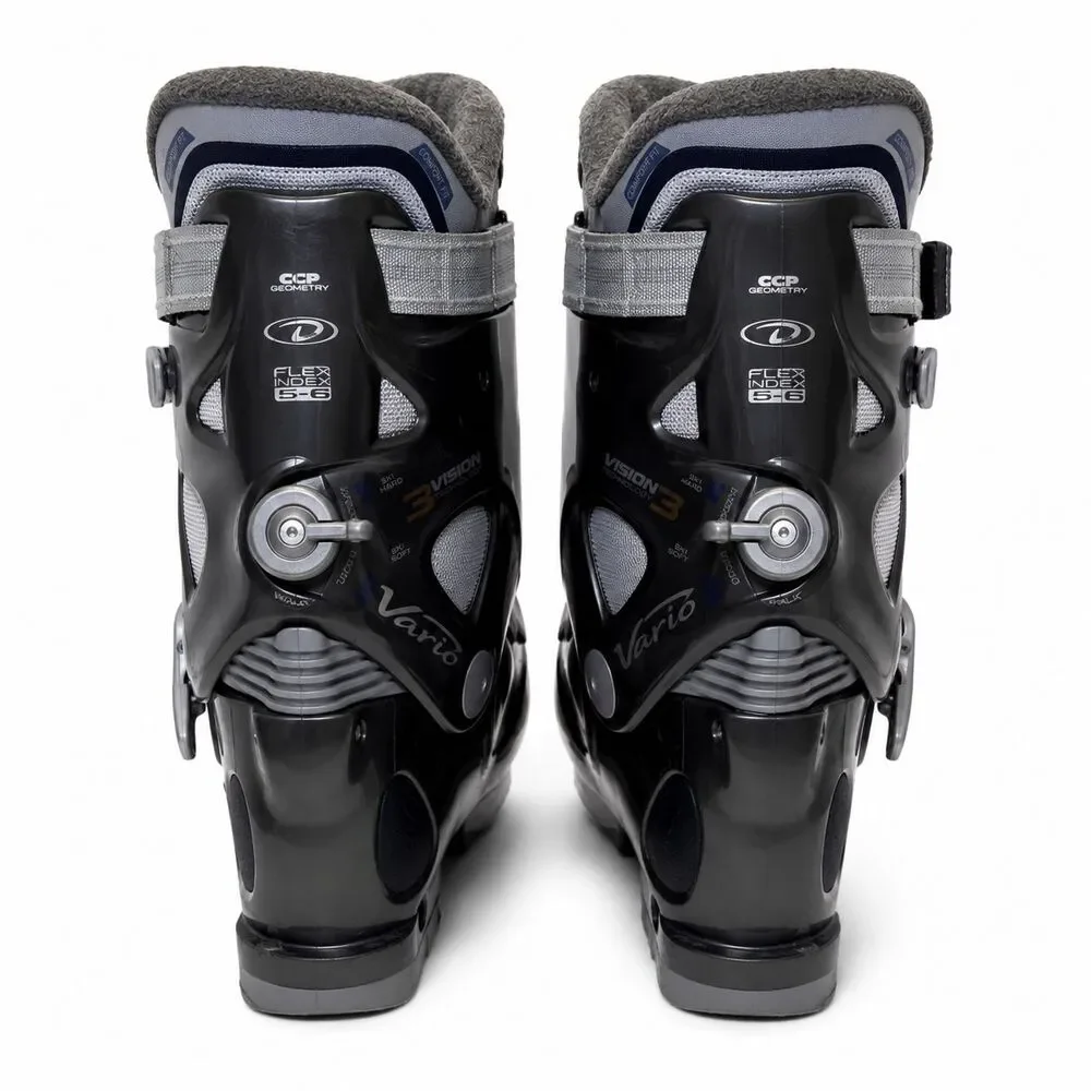 Dalbello Vario Vision 3 Ski Boots Men’s 10 Mondo 27.5 Flex 5-6 Black Gray